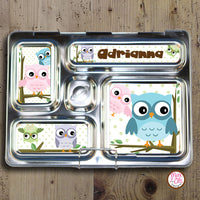 PlanetBox Rover Personalized Magnets - Owls - Max & Otis Designs