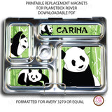 PlanetBox Rover Personalized Magnets - Panda - Max & Otis Designs