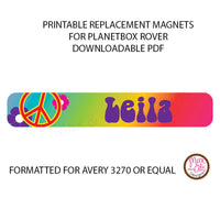 PlanetBox Rover Personalized Magnets - Peace - Max & Otis Designs