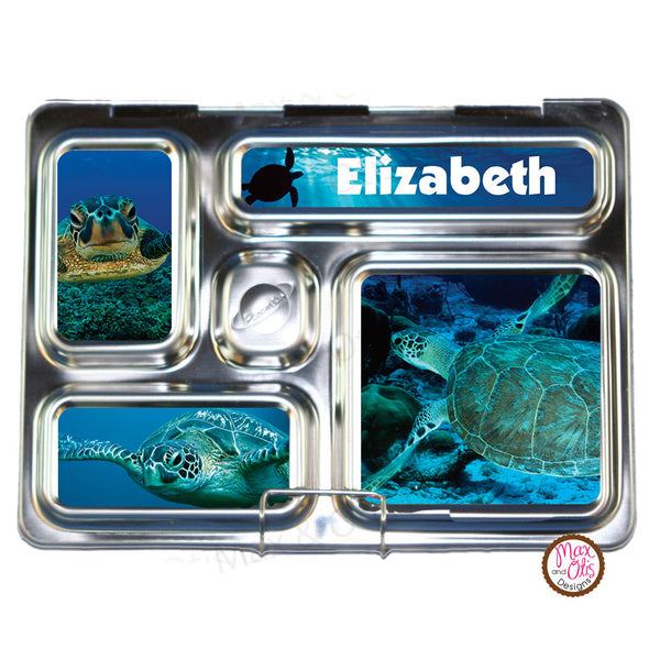 PlanetBox Rover Personalized Magnets - Sea Turtles - Max & Otis Designs
