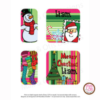 PlanetBox Shuttle Personalized Magnets - Christmas - Max & Otis Designs
