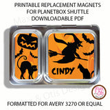 PlanetBox Shuttle Personalized Magnets - Halloween - Max & Otis Designs