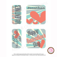 PlanetBox Shuttle Personalized Magnets - Valentines Day - Max & Otis Designs