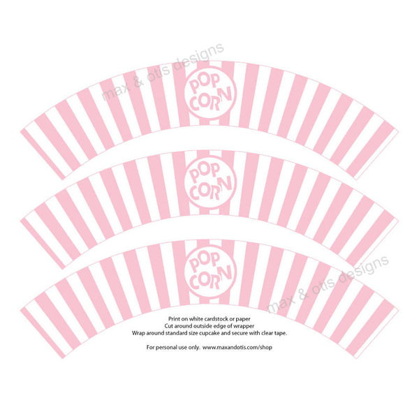 Printable Cupcake Wrappers - Popcorn Bucket (Assorted Colors) – Max & Otis Designs printable-cupcake-wrappers-popcorn-bucket-assorted-colors-max-otis-designs