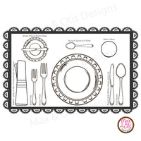 Girl Scout Printable Juniors Social Butterfly Badge Place Setting Place Mat - Max & Otis Designs