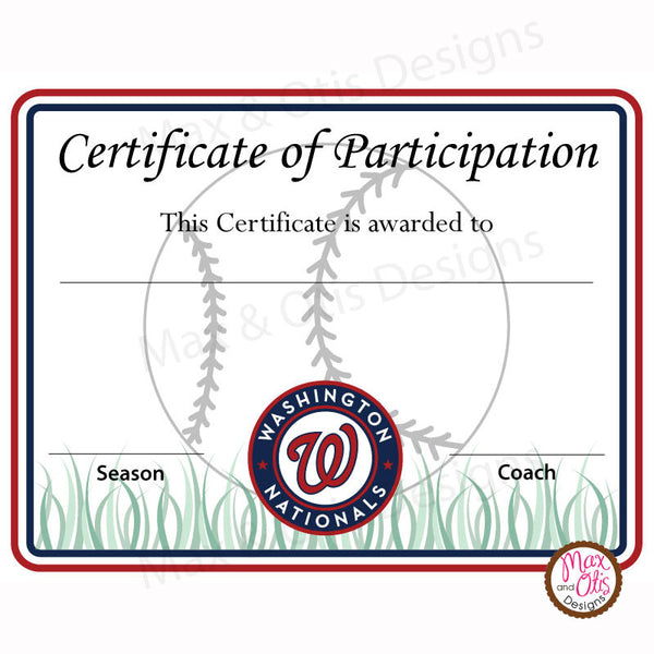Softball Certificate of Participation (Editable PDF) – Max & Otis Designs softball-certificate-of-participation-editable-pdf-max-otis-designs