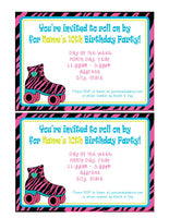 Roller Skate Birthday Party - Custom Invitation Printable - Max & Otis Designs